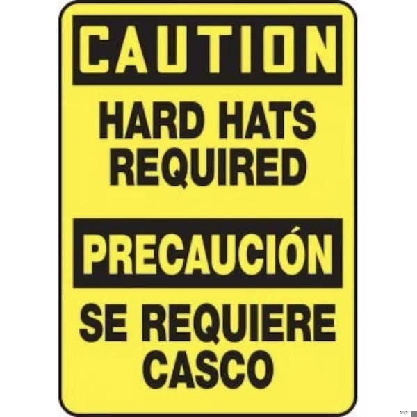 Accuform BILINGUAL SPANISH OSHA CAUTION SBMPPA616VA SBMPPA616VA - main